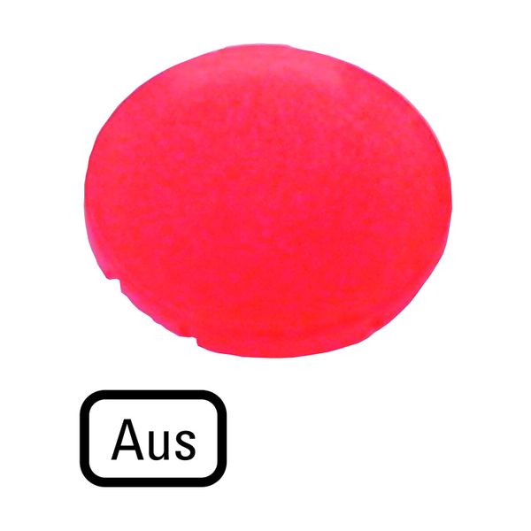 M22-XDL-R-D5 Button lens, flat red, AUS image 2