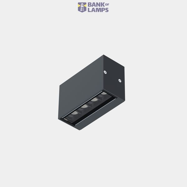 Lineal lighting system IP66-IP67 Taglio Optics Surface Wall 111mm LED 4W 3000K Grey 249lm image 1