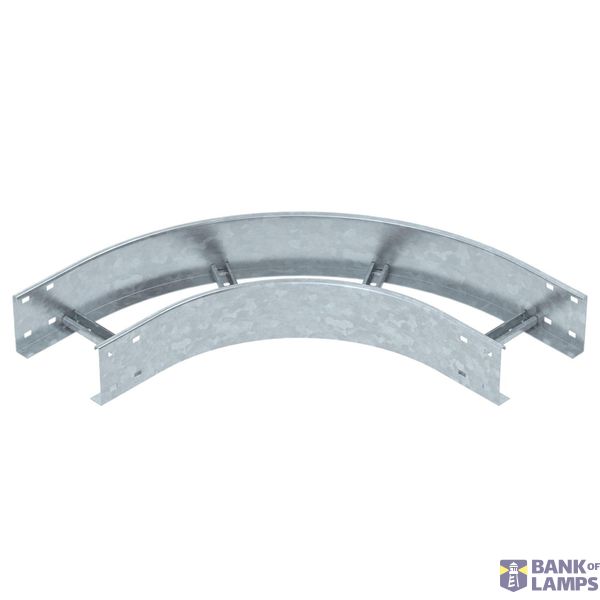 90° bend for cable ladder 110x200 Steel Hot-dip galvanised zinc image 1