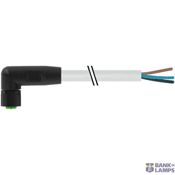 M8 female 90° A-cod. with cable Lite PVC 4x0.25 gy UL/CSA 5m image 2