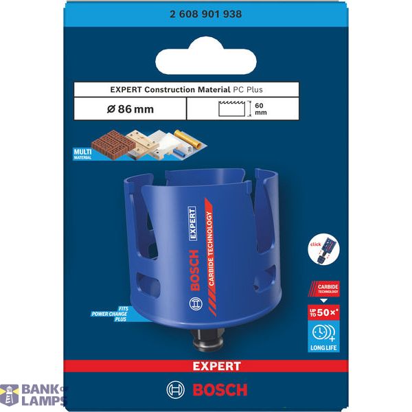 EXPERT Construction Material Hole Saw 86 mm image 2