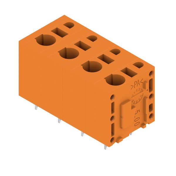 Printed circuit board terminals, 7.50 mm, Number of poles: 4, 180°, Solder pin length (l): 3.5 mm, tinned, orange, PUSH IN without actuator, Box image 2