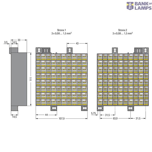 Matrix patchboard 80-pole Marking 1-80 dark gray image 5