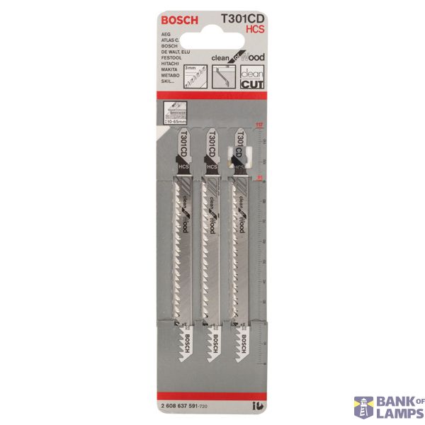 Jigsaw blade T 301 CD Clean for Wood 3 pcs. image 2