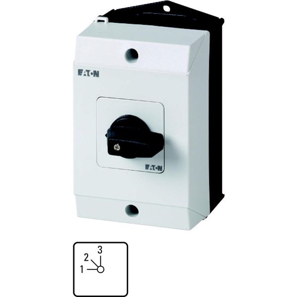 T0-3-15137/I1 Step switches, T0, 20 A, surface mounting, 3 contact unit(s), Contacts: 6, 45 °, maintained, Without 0 (Off) position, 1-2, Design number 15137 image 5