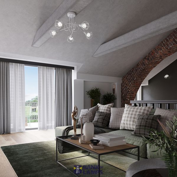 CEILING LAMP ARTEMIS 3 WHITE E14 3X40 IP20 image 4