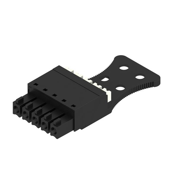 PCB plug-in connector, female plug, 3.81 mm, Number of poles: 5, 180°, PUSH IN with actuator, Clamping range, max. : 1.5 mm², Box image 1