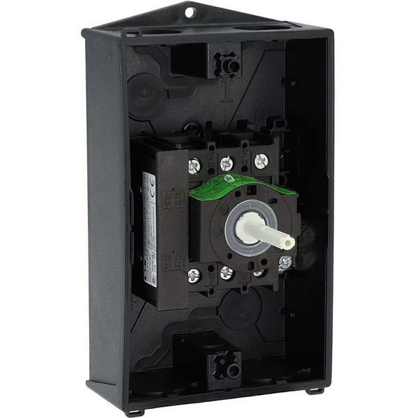 P1-32/I2-SI/HI11-SW Safety switch, P1, 32 A, 3 pole, 1 N/O, 1 N/C, STOP function, With black rotary handle and locking ring, Lockable in position 0 with cover interlock, image 32