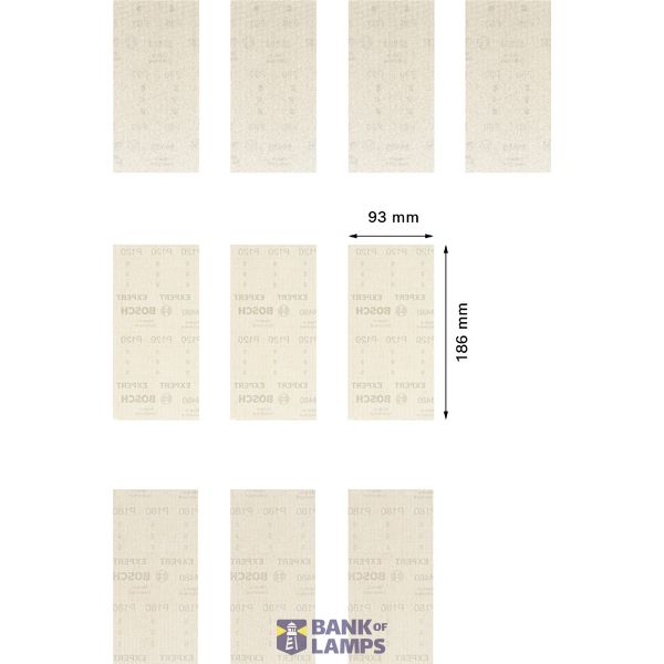 EXPERT M480 Sanding Net Set 93 x 186 mm 10-pc image 1