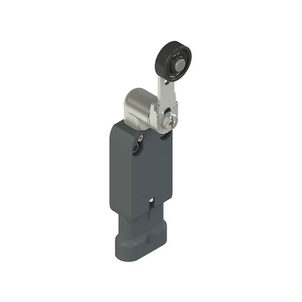 Modular prewired switch with adjustable straight metal revolving lever diam. 20 roller image 1