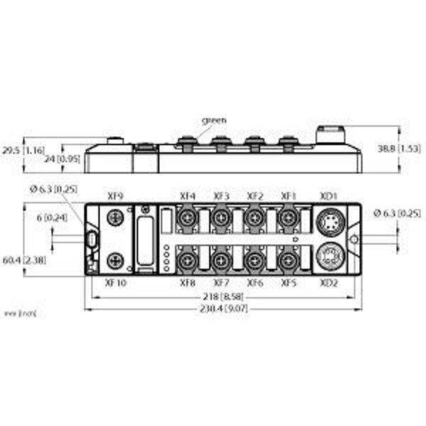 Managed Ethernet Switch 8 × 100-Mbit Ports, 2 × 1-Gbit Ports   TBEN-L5-SE-M2 image 2