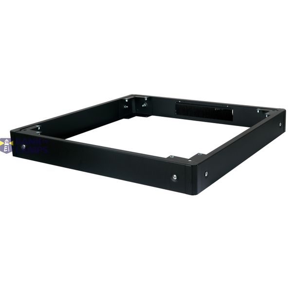 Base set H=100 for S-RACK enclosure W=600 D=800, RAL9005 image 1