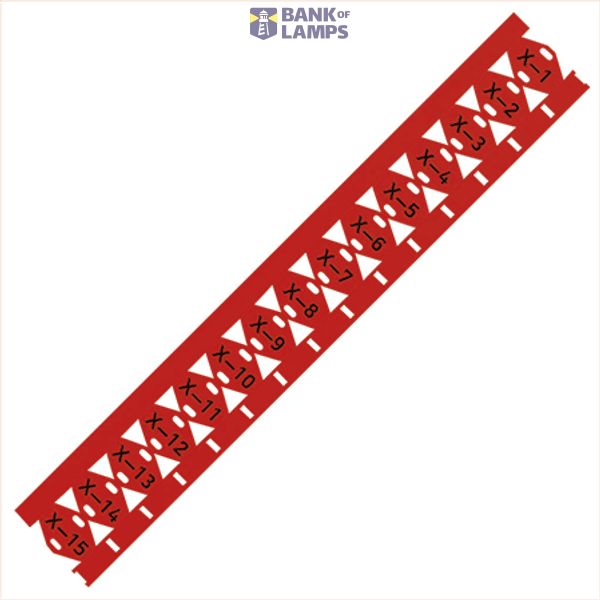 Cable tie marker for Smart Printer for use with cable ties red image 2