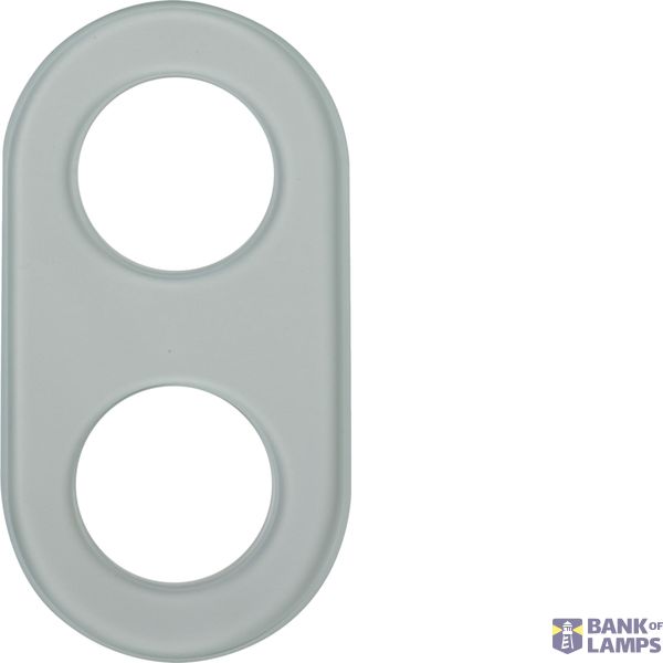 Cover frame 2-v, Series Glass, clear image 1