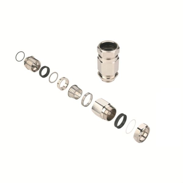 Ex cable gland (metal), straight, M 25, 16 mm, Single-wire armouring,  image 1