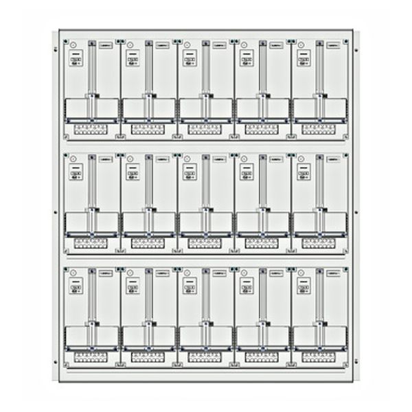 Meter box insert 3-rows, 15 meter boards / 28 Modul heights image 1