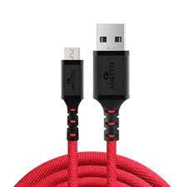 Baseus Cable with Jet metal 1m Red led  NR.49 image 1