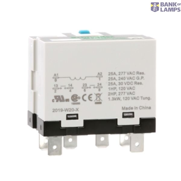 POWER RELAY 25A 2NO 24VDC LED SOCKET image 1