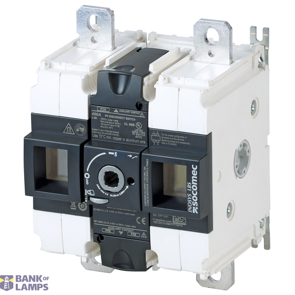 Load break switch body 1500Vdc 400A 1+1P INOSYS image 3