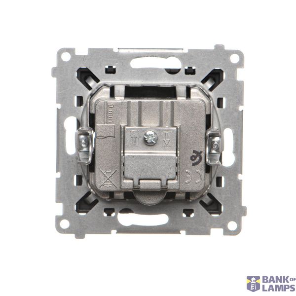 Double aerial socket type "F", cream white/electro white image 2