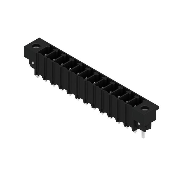PCB plug-in connector, male header, Solder flange, THT/THR solder connection, 3.81 mm, Number of poles: 12, 180°, Solder pin length (l): 3.2 mm, tinned, black, Box image 3