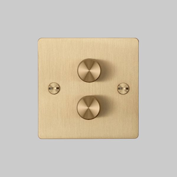 2G DIMMER / 120W / CROSS / BRASS image 2