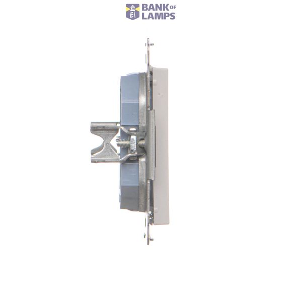 Single shielded computer socket RJ45 category 6 with anti-dust cover, matt aluminum image 1