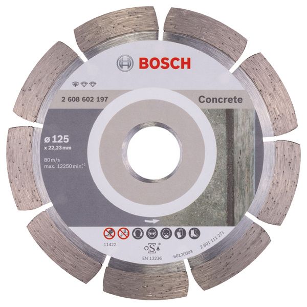Standard for Concrete diamond cutting disc 125 x 22,23 x 1,6 x 10 mm image 3
