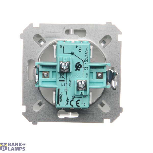 Touch panel 2 modules, Modul 1: 1 touch field, Module 2: 2 vertical touch fields, Fixing: horizontal, White pearl image 1