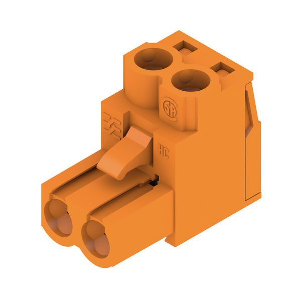 PCB plug-in connector, female plug, 5.08 mm, Number of poles: 2, 180°, Clamping yoke connection, Clamping range, max. : 4 mm², Box image 2
