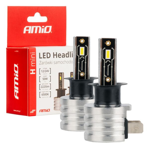 LED Headlights H-mini Series H3 AMiO-03330 image 1