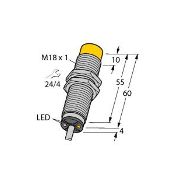 Inductive Sensor   NI12U-M18-ADZ30X2 image 1