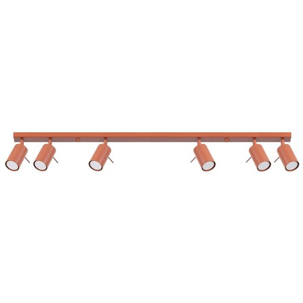 RING CEILING LAMP 6L RED OCHRE 6XGU10 image 1
