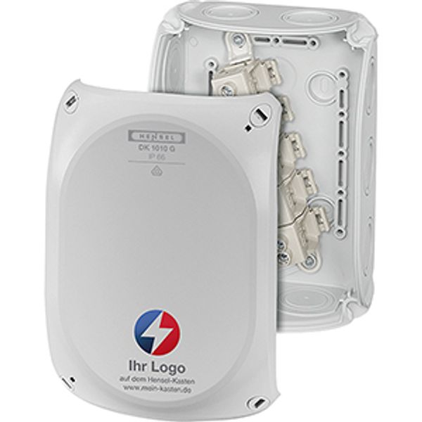 MB own logo cable box IP66, BM4 2.5-10 mm² 5p M25/32 membranes Gray (DK 1010 G MB) image 1