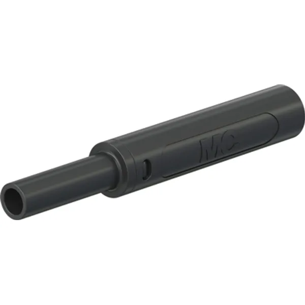 4 mm socket, screw connection, 2.5 mm², mounting Ø 9.6 mm, CAT II/CAT III, black, 66.2054-21 image 1