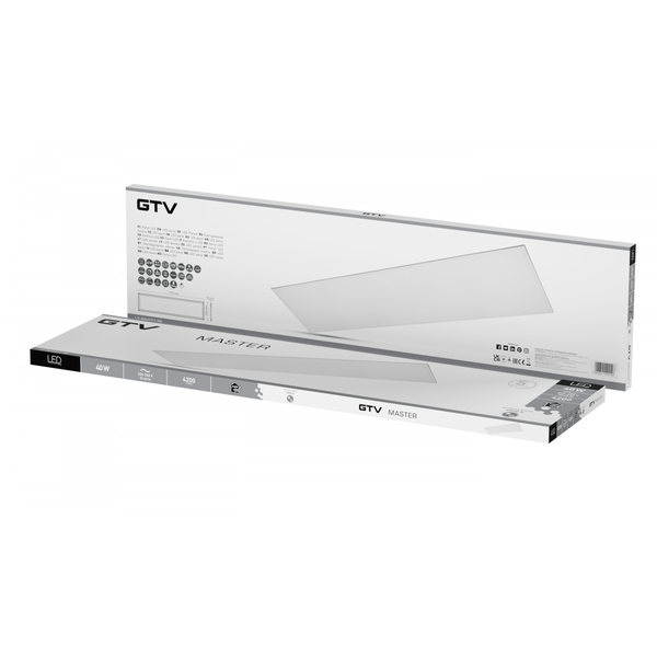 LED panel MASTER, 40 W, 4200 lm, 4000K, AC220-240V, PF>0.9, RA>80, 30x120cm, IP54 image 2