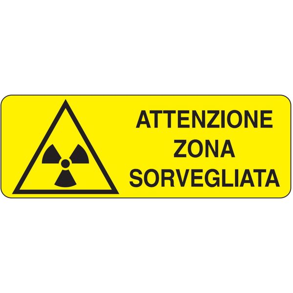 Rectangular danger sign - 350 x 125 mm image 1