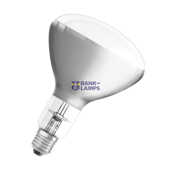 Infrared lamp R125 CL 375W 230V 30° 5000h E27 d127x185 image 1