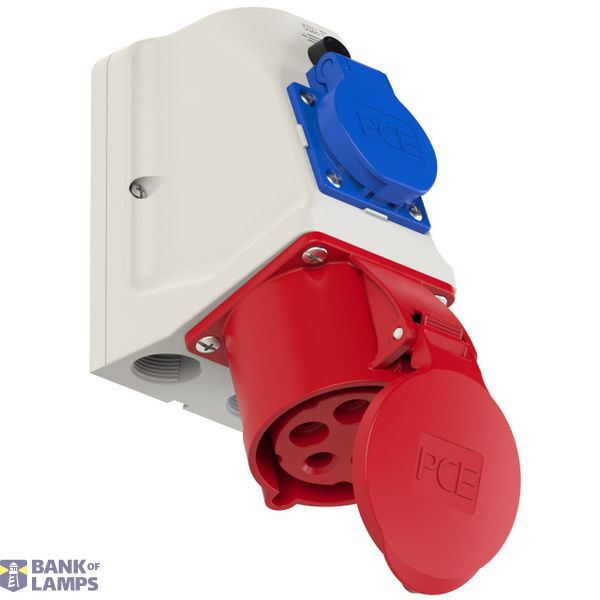 Fixed socket KOMBI 32A 5P 6h IP44 image 1