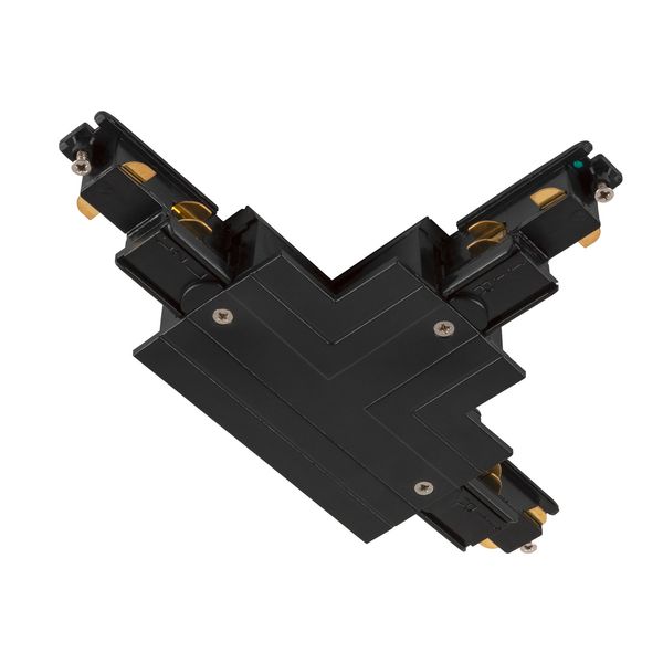 T-connector  S-TRACK 3-phase-recessed rail ,IP20,black image 1