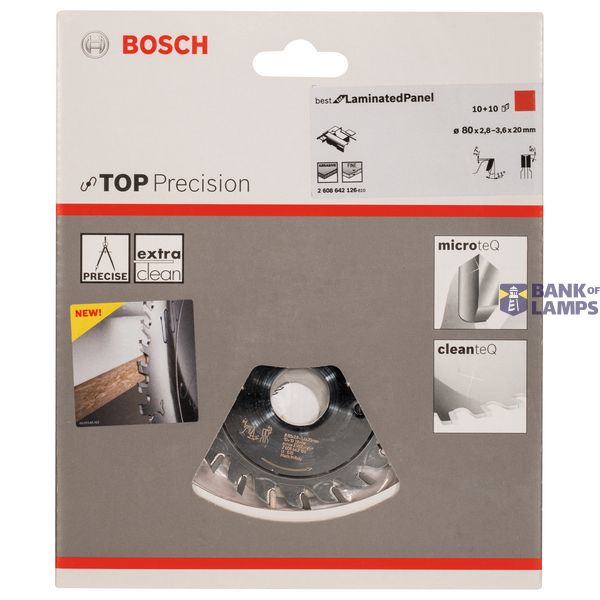 Scoring blade Top Precision Laminated Panel 80 x 20 x 2,8-3,6 mm, 10+10 image 2