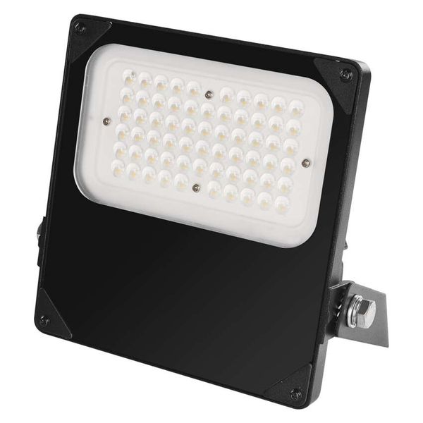 ASIMO asymmetric LED spotlight 50W, NW, black image 1