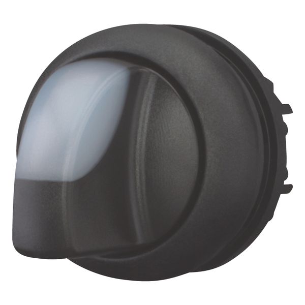 M22S-WRLK-W Illuminated selector switch actuator, RMQ-Titan, With thumb-grip, maintained, 2 positions, White, Bezel: black image 9