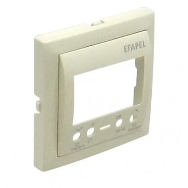 COV PLATE F/TWO CIRC DIG TIME SWITCH IVORY image 1