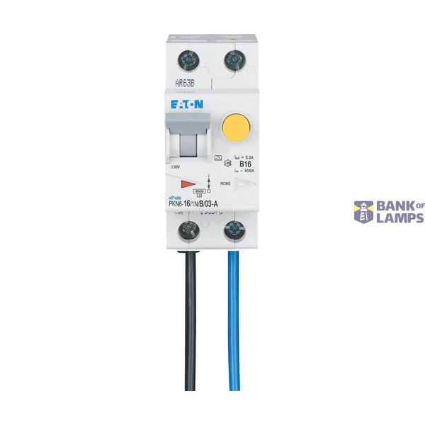 RCD/MCB combination switch 6kA 1P+N 16A B-kar 300mA FLEX aside image 6