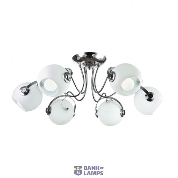 Modern Joel Ceiling Lamp Chrome image 1