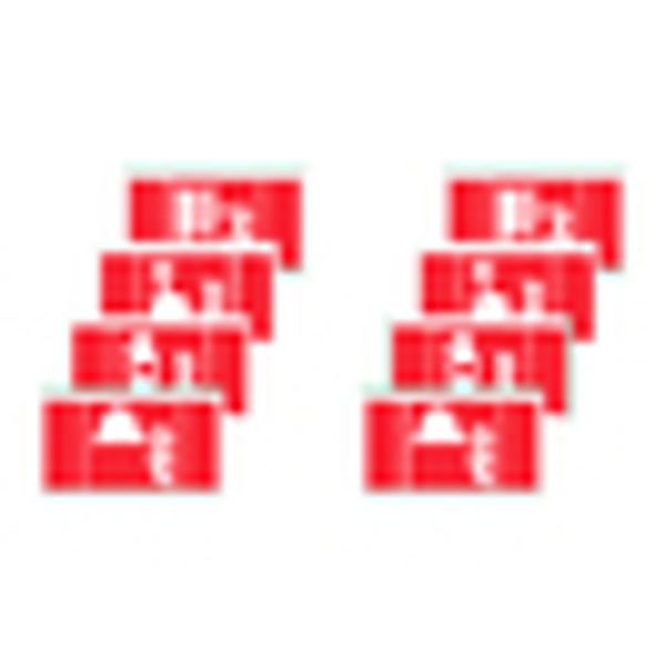 Pictograph set "fire protection" VD: 22 m.. (2x4 pcs.) image 2