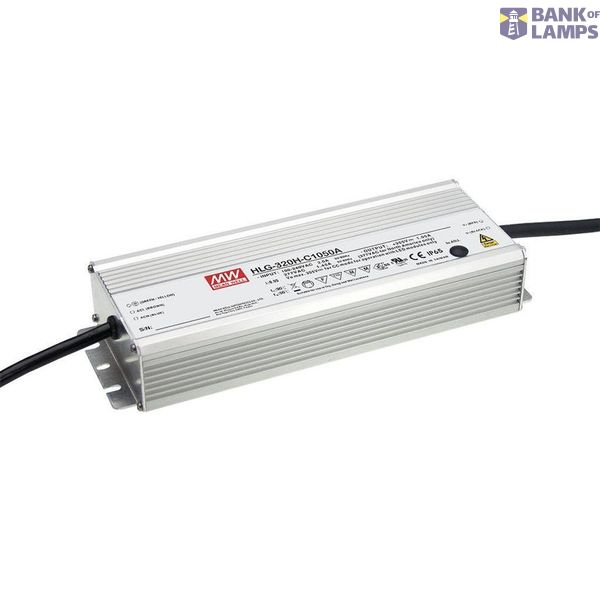 Mean Well HLG-320H-C2100B LED driver constant voltage 319.2 W 2100 mA 76 - 152 V/DC dimmable, 3 in 1 dimmer function, installation on flammable surfaces, furniture approval, outdoor, PFC circuit, overload protection, overvoltage 1 piece. image 1