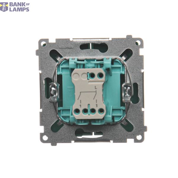 SAT-SAT-RTV double aerial socket, atten.: 1dB, Silver matt, metalic image 1