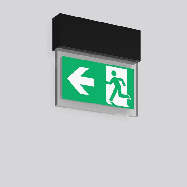 HALYXX, 4,7 W, black, on/off Wall luminaires, L 235 B 40 H 220, SBS, 3 image 2
